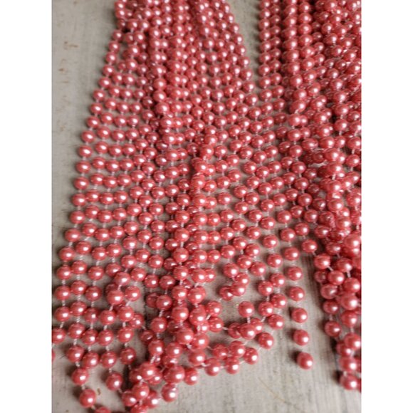 Santa's best pink pearl Garland 18 ft set Xmas home decor - Picture 2 of 6